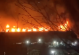 В Росії палає склад кондитерської фабрики (відео)